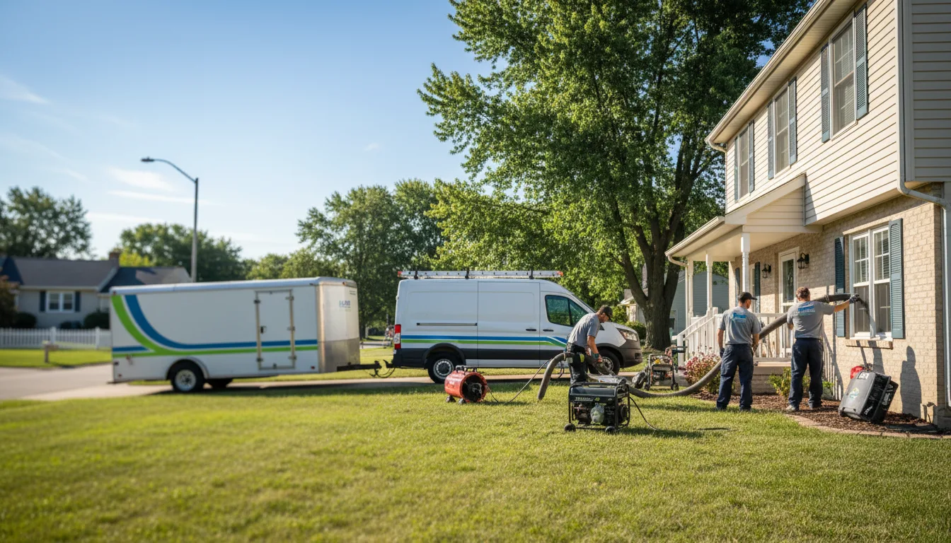 Flooded Basement Restoration And Cleanup With Repair in Buffalo, IL near me